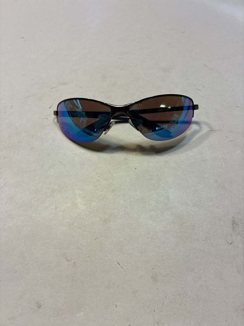 Foster Grant SR1013 Effort RV Sunglasses Black Blue Mirror